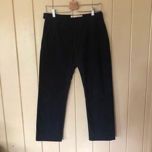 Marni Cotton Cropped Chino Pant Black Size 42